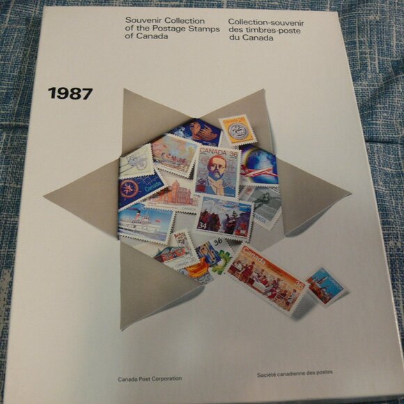 CANADA POST 1987  YEAR STAMP COLLECTION. - Picture 1 of 7